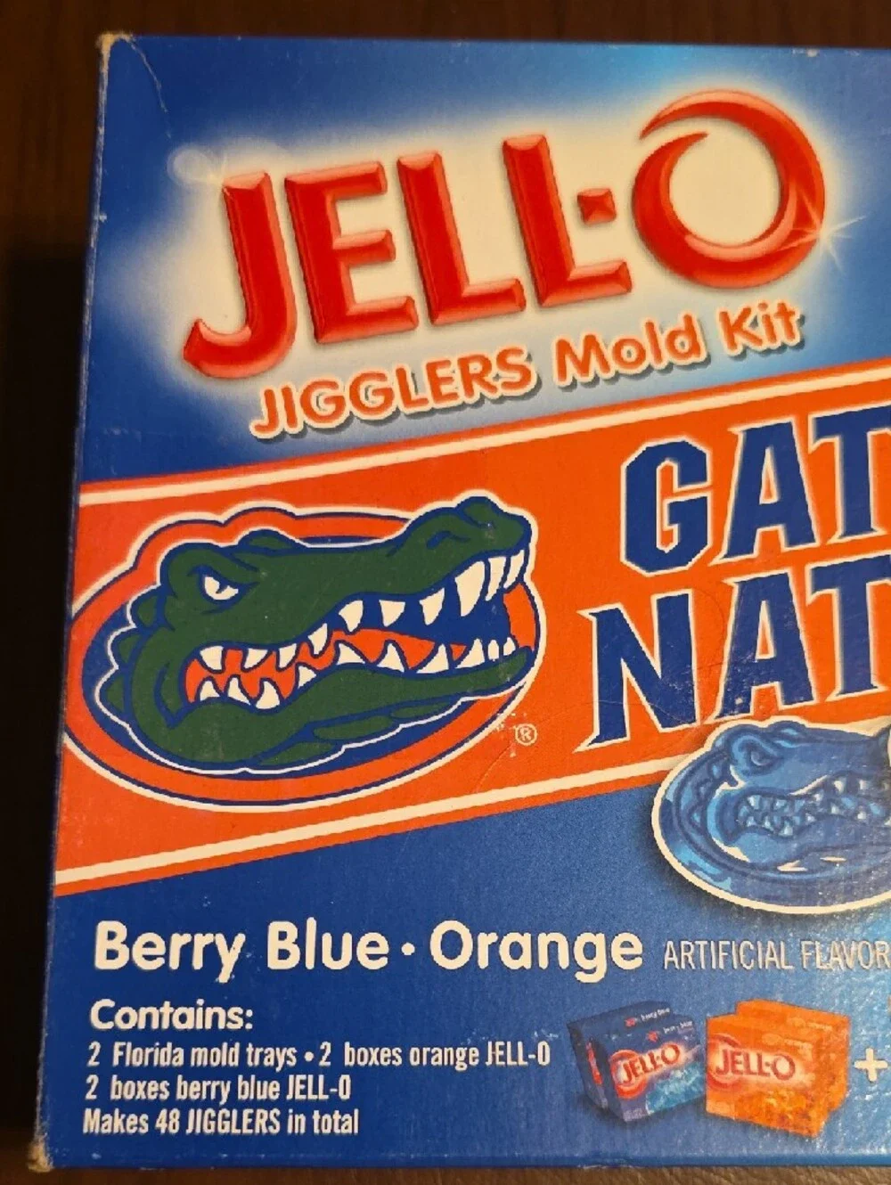 JELL‑O Gator Nation Berry Blue & Orange Jigglers Mold Kit